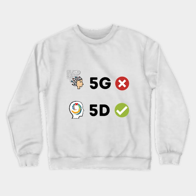 5G vs 5D Crewneck Sweatshirt by Youniverse in Resonance